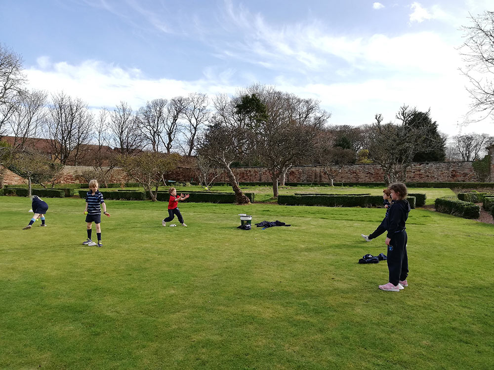 Frm 6 return to Belhaven Hill activity in the walled garden