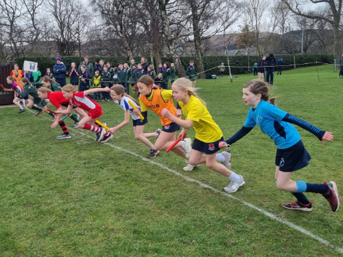 Belhaven Hill School's Cross Country Teams compete in Merchiston's Baton Relay Races