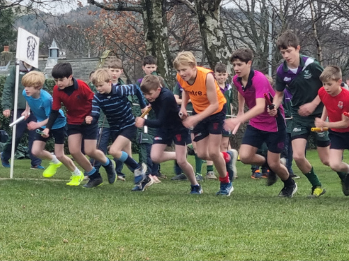 Belhaven Hill School's Cross Country Teams compete in Merchiston's Baton Relay Races